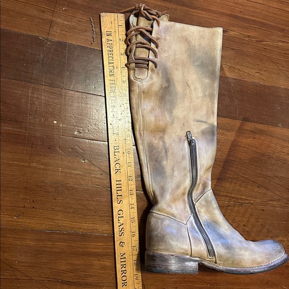 Bed Stu Manchester tan distressed leather boots - Picture 7 of 8